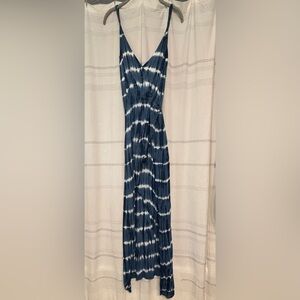 Tiare Hawaii Blue Tie-Dye Maxi Dress